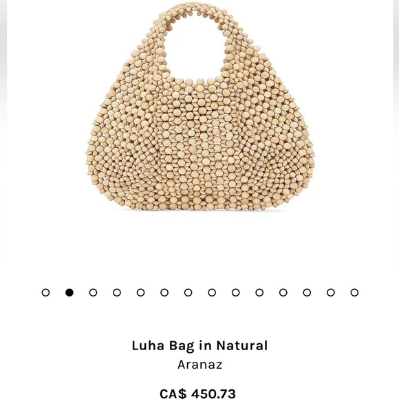 Beaded Yellow Tote Bag (Aranaz) - Picture 7 of 7